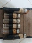 Vintage Doctor s Medicine Kit Leather Travel Case 11 Vials Odd Rare Apothecary