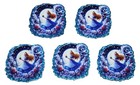 5 Pc - Alice In Wonderland - Acrylic Flatback Charms For Badge Reels Diy Crafts
