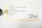 1976 Piper Aztec F Pa-23-250 Illuminated Prop De-ice Switch  28 Volt   33318-013