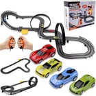 Slot Car Race Track Sets  23ft Battery Powered Or Electric Track With 4 Slot    