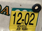 2002 Florida Motorcycle License Plate Governor Jeb Bush John Ellis George s Bro