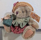 Russ Berrie Whitley Teddy Bear 7  Plush Vintage 1990s Country Girl  4804 Toy
