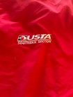 Tennis Men   s 1990s Usta Logo Windbreaker Pull Over Crewneck Large Red
