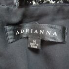 Adrianna Dress Womens 14 Black Lace Mesh Overlay Square Neck Cocktail Evening