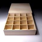  xu25 Japanese Kiri Wooden Collection Box For Netsuke  Sake Cup Or Small Thing 