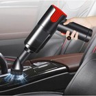 Red Silver Car Vacuum Cleaner  Handheld Portable Mini Vacuum For Auto And Home
