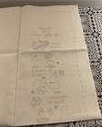 Vtg 1982 Hallmark Creative Expressions 1609 Stamped Linen Towel Recipe Brand New