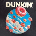 Dunkin Donuts T-shirt Retro Flying Pink Sprinkle Donuts Short Sleeve Tour Tee Lg