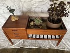 Vintage Danish Modern Planter Side Table Arne Wahl Iversen Teak 60 s Magazine
