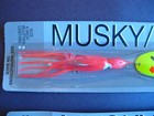 2 Wholesale Musky Pike Spoon 9   Chart Orange Diamond Squid Fishing Lure Lot  04