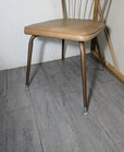 Vintage Daystrom Mid Century Modern Atomic Metal   Vinyl Dining Dinette Chair