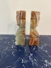 Vintage Mexican Onyx Sculpture Tikal Puebla Hand Carved Stone Art Decor