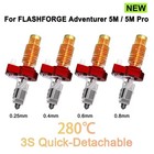 Upgrade Hotend Brass Harden Steel Nozzle For Flashforge Adventurer 5m   5m Pro