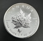2014 Canada  5 Silver Maple Leaf Horse Privy 1 Oz  9999 Reverse Proof Km-2974
