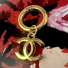 Cc Chanel Key Holder Bag Charm Gold Tone Pre-owned
