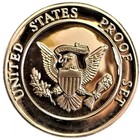 1789 Us Department Of The Treasury Coin Token Medal From 1982 Us Mint Proof Set