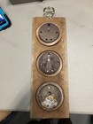 West Germany Glass Weather Station Thermometer Barometer Hygrometer Vintage