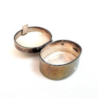 Oval Pillbox Or Trinket Box Sterling Silver Taxco Mexico Hand Made Th- 46 Unused