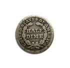 1857 Seated Liberty Silver Half Dime G Good Details