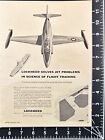 Lockheed Navy Air Force Jet Trainer Vintage Print Ad 1954