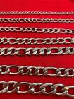 7-40  Stainless Steel Silver  Figaro Rope Chain Womens Men3 4 5 7 9 10 12 Mm