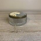 Dresser Vanity Jar Ribbed Glass Hearts Art Deco