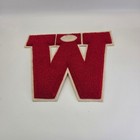 Vintage Lowe Campbell Chenille Varsity W Patch Football Sweater Jersey 1940s