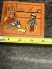 Vintage 1940 s Scotty Terrier Dog Plaque On Wood Board 4   x4   
