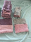 24 Double-sided Color Baby Wash Rags Set   12 White Burping Cloths