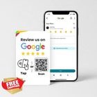 Google Review Tap Card  3-pack  - Boost Reviews W reusable Google Review Card   