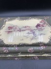 Antique Victorian Celluloid Vanity Dresser Box  Corset Tools Brush Mirror    