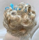 6 7    Curls Bows Pale Blonde Doll Wig Reborn Ooak Bjd Bisque Repair Vicky
