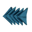 Men Solid Color Pocket Square Handkerchief 5 Pack Set Diff Colors Formal