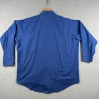 Perry Ellis Dress Shirt Mens 2xl Blue A  Riehle Original Pleated Tuxedo Formal