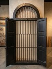 Pair Of Antique Indo-french Iron And Teak Doors  From 4 Million Dollar Estate