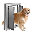 16   X 21   Extra Large Dog Door Double Panels Automatic Close Up To 120lbs