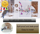 Bird Parrot Feeders no Mess Bird Feeder For Cage automatic Acrylic Parakeet Feed
