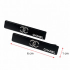 Beauty Hair Clip Set  2 Pcs    New With Box - Black   Silver