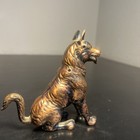 Ancient Chinese Handcrafted Brass Exquisite Wolf Animal Lighter