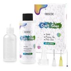  Clear Craft Glue For Crafts  Bundle With 50ml Precision Bottle  2 Metal 