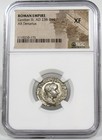 Gordian Iii  Pietas  Ngc Certified Xf  Rare In Ric  Roman Silver Denarius Coin