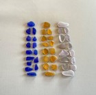 Genuine Beach Sea Glass Cobalt Purple Golden Yellow Surf-tumbled Mendocino Ca