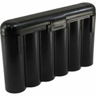 1 Black 18650   Cr123a 6 Battery Holder Storage Case For 18650 Batteries