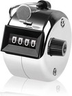 4-digit-number Dual Clicker Golf Hand Tally Counter Metal Handy Convenient New