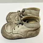 Vintage Leather Distressed High Top Baby Shoes For Decoration Vintage Decor 4 5 