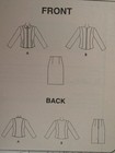 Oop Mccalls 8357 Misses 2-pc Dress W front Zip Jacket   Skirt Pattern 4-6-8 Uc