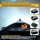White Underwater Fish Attractor  1300 Lumens 13w Ip68 Waterproof Submersible Lam