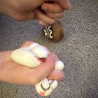Stress Ball Squishy Face Stress Toys 2-pc Lot  White Face   Brown Character