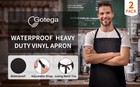 Waterproof Rubber Vinyl Apron Adjustable Dishwasher Apron - Apron