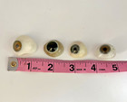 Vintage Prosthetic Eyes Glass Or Acrylic - Set Of 4 - One Of Them Is Coded